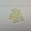 Sheen Ethiopian Opals White/Transparent Round 4mm Loose Play of Colors Welo Opals Gemstone
