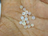 Sheen Ethiopian Opals White/Transparent Round 4mm Loose Play of Colors Welo Opals Gemstone