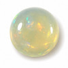 Natural Ethiopian Opal Round Cabochon 4mm White Transparent Color VS Clarity Loose Gemstone