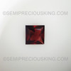 Natural Garnet Square Princess Cut 6.5mm Rosewood Color VS Clarity Loose Gemstone