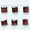 Mozambique Natural Garnet 7X7 mm Square Princess Cut Excellent Eye Clean Quality VVS Clarity