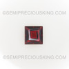 Natural Garnet Square Bufftop Princess 7X7mm Burgundy Color VVS Clarity Loose Gemstone