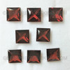 Mozambique Natural Garnet 8X8 mm Square Princess Cut Excellent Eye Clean Quality VVS Clarity