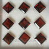 Natural Garnet 9X9 mm Square Step Cut Good Quality SI1 Clarity Mozambique mines