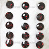 Natural Garnet 8X8 mm Round Checkerboard Mozambique mines