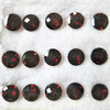 8X8 mm Round Checkerboard Natural Garnet Cut Mozambique mines