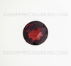 Natural Garnet Round Checkerboard Cut 8X8mm Rosewood Color VS Clarity Loose Gemstone