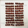 Natural Garnet 3x3 mm Round Flower Cut Good Quality SI1 Clarity Mozambique mines