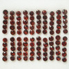 Natural Garnet 3x3 mm Round Flower Cut Good Quality SI1 Clarity Mozambique mines