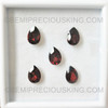 Natural Garnet 10X7 mm Pears Flower Cut Very Good Quality VS Clarity Mozambique mines