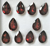 Natural Garnet 12X8 mm Pears Flower Cut Very Good Quality VS Clarity Mozambique mines