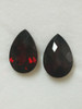 Natural Garnet Pear Checkerboard Cut 15X10mm Umber Color VS Clarity Loose Gemstone