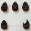 Mozambique mines Natural Garnet 9X6 mm Pears Flower Cut Very Good Quality VS Clarity
