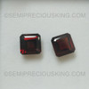 Natural Garnet Octagon Step Cut 10X10mm Umber Color SI1 Clarity Loose Gemstone