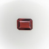 Natural Garnet Octagon Step Cut 8X6mm Russet Color SI1 Clarity Loose Gemstone