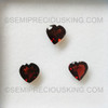 Natural Garnet 9X9 mm Heart Flower Cut Very Good Quality VS Clarity Mozambique mines