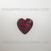 Natural Garnet Heart Facet Cut 7X7mm Burgundy Color VS Clarity Loose Gemstone