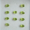 6X4 mm Oval Faceted Unheated Loose Natural Peridot Excellent Quality VVS Clarity