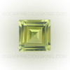 Natural Peridot Square Step Cut 5X5mm Parrot Green Color VS Clarity Loose Gemstone