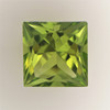 Natural Peridot Square Princess Cut 7X7mm Parrot Green Color FL Clarity Loose Gemstone