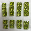 Excellent Quality 6X6 mm Square Princess Cut Unheated Loose Natural Peridot VVS Clarity