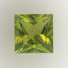 Natural Peridot Square Princess Cut 6X6mm Parrot Green Color VVS Clarity Loose Gemstone