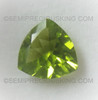 10X10mm Trillion Shape Unheated Loose Natural Peridot Gemstone Very Good Quality