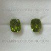 11X9 mm Cushion Checkerboard Cut 4.15 Carat Natural Peridot Intense Green Color Excellent Quality VVS Clarity Arizona