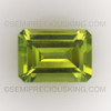 Natural Peridot Octagon Step Cut 7X5mm Parrot Green Color VS Clarity Loose Gemstone