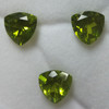 Natural Peridot Trillion Fancy Cut 10.5mm Lime Green Color VS Clarity Loose Gemstone