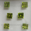 Square Step Cut Unheated Loose Natural Peridot Excellent Quality VVS Clarity 8X8 mm