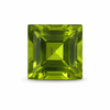Natural Peridot Square Step Cut 8X8mm Parrot Green Color VVS Clarity Loose Gemstones
