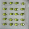 6X4 mm Drop Top Drill Briolette Natural Peridot Exceptional Quality FL Clarity