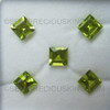 Unheated Square Step Cut Unheated Natural Peridot Excellent Quality VVS Clarity 8X8 mm