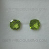 Cushion Checkerboard Cut Arizona Loose Natural Peridot Very Good Quality VS Clarity 9X9 mm