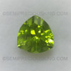 Natural Peridot Trillion Faceted Cut 9X9mm Parrot Green Color SI Clarity Loose Gemstone