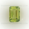 Natural Peridot Octagon Step Cut 6X4mm Parrot Green Color VS Clarity Loose Gemstone