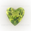 Natural Peridot Heart Faceted Cut 7X7mm Intense Green Color VVS Clarity Loose Gemstone