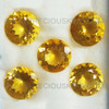 Natural Citrine Round Facet cut 12 Carat Gem Excellent Quality Amber Yellow Color Brazil 16X16 mm