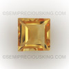 Natural Citrine Square Step Cut 8X8mm Dandelion Color VS Clarity Loose Gemstone