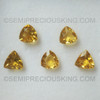 Natural Citrine Trillion Step Cut Facet Loose Gems Very Good Quality Dandelion Color Brazil 7X7 mm