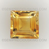 Natural Citrine 6X6 mm Square Step Cut Facet Loose Gems Excellent Quality Amber Yellow Color Brazil