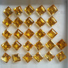 Exceptional Quality Natural Citrine 6X6 mm Square Step Cut Loose Facet Golden Citrine Color Brazil