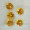Natural Citrine Round Faceted Loose Gems Very Good Quality Amber Yellow Color Brazil 8X8 mm