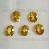 Excellent Quality Natural Citrine 9X7mm Oval Checkerboard Cut Loose Facet Amber Yellow Color Brazil