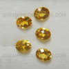 Natural Citrine Oval Checkerboard Cut Loose Facet Excellent Quality Amber Yellow Color Brazil 9X7mm