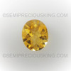Natural Citrine Oval Checkerboard Cut 11X9mm Amber Yellow Color VVS Clarity Loose Gemstone