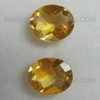 Natural Citrine Oval Checkerboard Facet Cut Excellent Quality Dandelion Color Brazil 12X10 mm