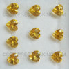 Excellent Quality Natural Citrine 7X7 mm Heart Faceted Loose Gems  Dandelion Color Brazil