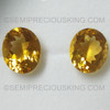 Exceptional Quality Natural Citrine 14X12 mm Oval Faceted Loose Gems Golden Citrine Color Brazil